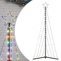 arbol de navidad led 339 leds de colores 187 cm vidaxl