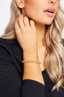 pulsera dorada diseno intricado