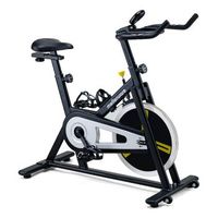 bicicleta estatica disco inercia 16kg  mellerware track yellow