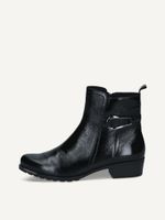 caprice bootie black made of leather with block heel size 36