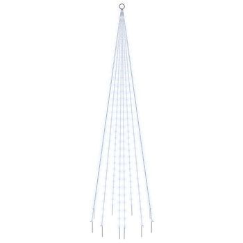 Árbol De Navidad En Asta De Bandera 310 Led Blanco Frío 300 Cm Vidaxl