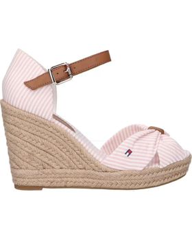 de TOMMY HILFIGER FW0FW07160 SEERSUCKER HIGH WEDGE 0J8 SEERSUCKER-SOOTHING