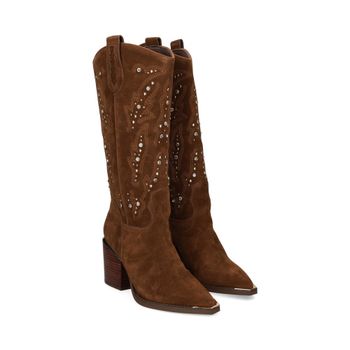 Alma En Pena Botas Con Tacón Mujer - Marrón Talla 40
