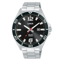 lorus reloj hombre caja de acero pulsera acero de color plata resistente al agua 10 atm