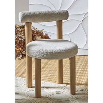 Silla Nassor Rizo Suave Beige 40x52x80 Cms