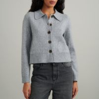 nobodys child collar knit cardigan - l