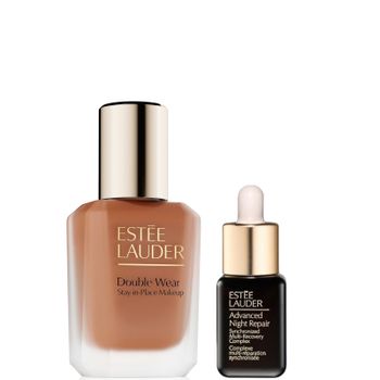Estee Lauder Double Wear Stay-in-Place Makeup & Advanced Night Repair Serum Bundle (Various Shades) - Nutmeg