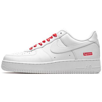Nike Zapatillas Air Force 1 Low White Supreme para mujer