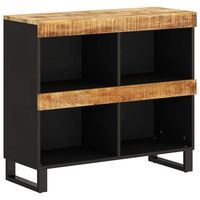 armario auxiliar de madera maciza de mango 85x33x75 cm