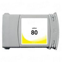 compatible yellow hp 80 high capacity ink cartridge replaces hp c4848a