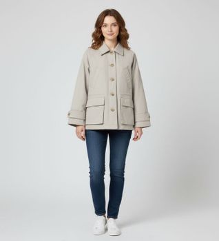 ECOALF para mujer. MCWGAJKBORNA0042W25-994 Chaqueta Bornas beige (S), Casual, Poliéster Reciclado, Sostenible