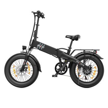 Bicicleta Eléctrica Plegable Pixar F2 Con Neumáticos Anchos De 20 Pulgadas Y Batería De 48 V Y 15 Ah, Negra