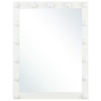 espejo de pared iluminacion led blanco 50 x 60 cm tocador glamuroso odenas