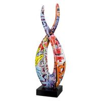 casablanca by gilde estatuilla escultura decorativa flame street art h 36 cm