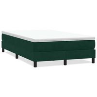 cama matrimonial  cama para adultos  cama box spring sin colchon terciopelo verde oscuro 120x210 cm