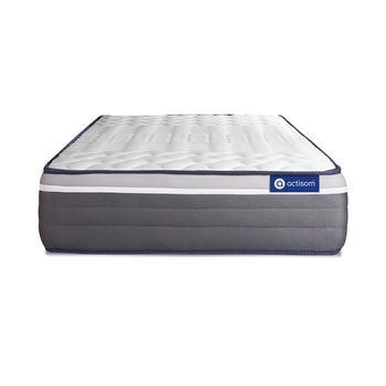 Colchón Actilatex Plus 100x200cm, Grosor: 26cm, Látex Y Espuma Viscoelástica, Muy Firme, 7 Zonas De Confort