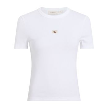 Calvin Klein Jeans. Camiseta con logo Blanca J20J225245-YAA