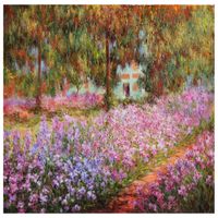 cuadro lienzo - el jardin - claude monet - cm 50x50