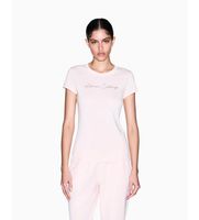 ax armani exchange para mujer xw001457af10356u4104 camiseta entallada rosa s casual algodon manga corta