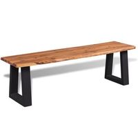 banco de madera de acacia maciza 160 cm vidaxl