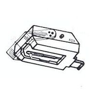 aguja magnetica tocadiscos con punta de diamante fox971-dst-w compatible con modelos sanyo y ayomi