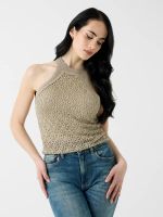 sueter con cuello halter