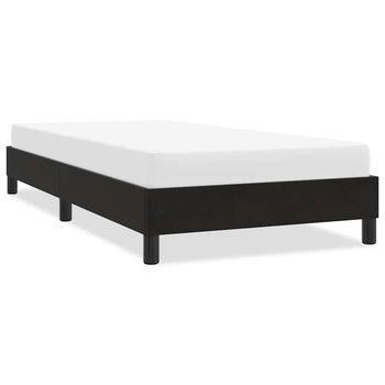 Cama Individual | Cama Para Adultos | Estructura De Cama Sin Colchón Terciopelo Negro 80x210 Cm Cfw2826386