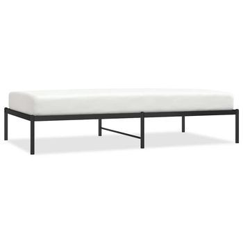 Cama Individual | Cama Para Adultos | Estructura De Cama Metal Negro 100x190 Cm
