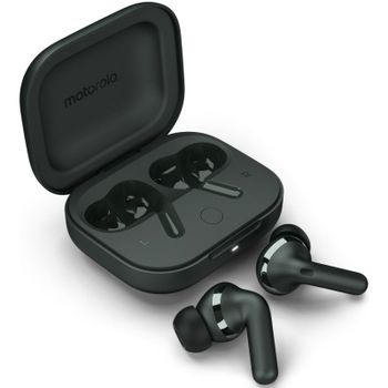 Motorola Buds Plus Sound by Bose Auriculares Inalámbricos con Autonomía de 30h Negro