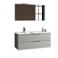 composicion bano lavabo izquierda 4 piezas solmira gris en mdf
