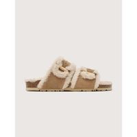 koala bay pantuflas sandale bio en daim avec peau de mouton - tempest para mujer
