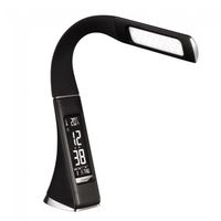 flexo led con reloj digital pipo negro 5w