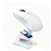 raton generica ultraligero sensor avanzado recargable blanco base magnetica