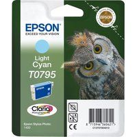 epson t0795 owl light cyan ink cartridge cyan