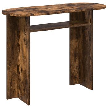Mesa Consola Roble Ahumado 100 X 39,5 X 75 Cm Vidaxl