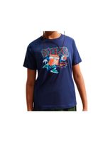 camiseta nike nsw boxy hoops infantil azul