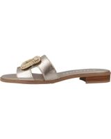 de hispanitas sandalia plana hispanitas hv253881 oro con hebilla decorativa cava