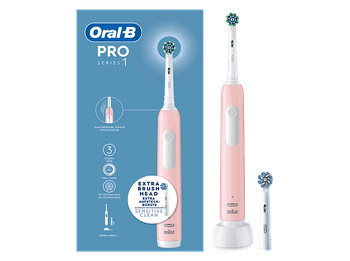 Cepillo eléctrico - Oral-B Pro Series 1, 3 Modos, Tecnología 3D, Diseñado Por Braun, Rosa