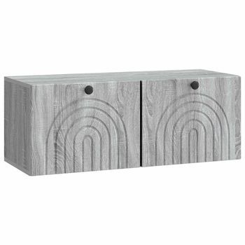 Mueble Para Tv De Pared Gris Sonoma 78,5 X 31 X 30 Cm Vidaxl