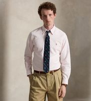 polo ralph lauren para hombre 710953704506 camisa oxford de rayas custom fit rosa xxl casual algodon clasico manga larga