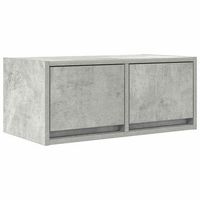 mueble tv  mueble de salon  mesa de tv madera de ingenieria gris hormigon 60x31x255 cm