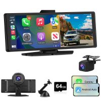 junsun autorradio portatil 1026 apple carplay android auto dash cam 4k