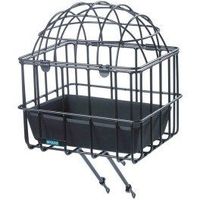 mijnen pieper cesta delantera para animales mijnenpieper luna aluminio negro mate 35x43x46 cm
