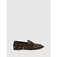 kamome trends zapatos bajos mocasin kanya marron para mujer
