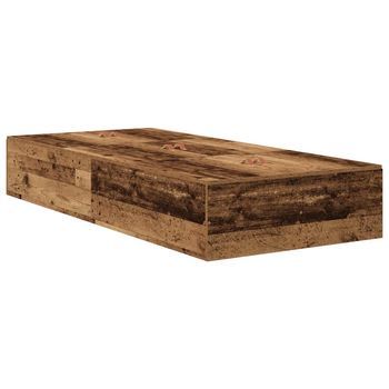 Estructura De Cama Con Almacenamiento Madera Vieja 100 X 200 Cm