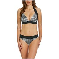 sapph banador eva negro-blanco medias de traje bano con cinturon zafiro para mujer
