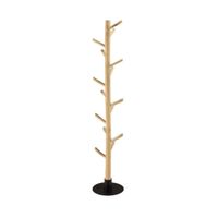 perchero de ramas de madera de teca