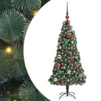 arbol de navidad  decoraciones de navidad artificial preiluminado con conjunto de bolas