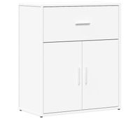 vidaxl aparador de madera de ingenieria blanco 60x31x70 cm