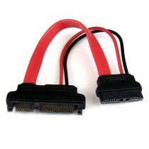 StarTech.com Adaptador Cable SATA 15cm Slimline LÃnea Delgada a SATA con AlimentaciÃ³n Corriente - Hembra a Macho